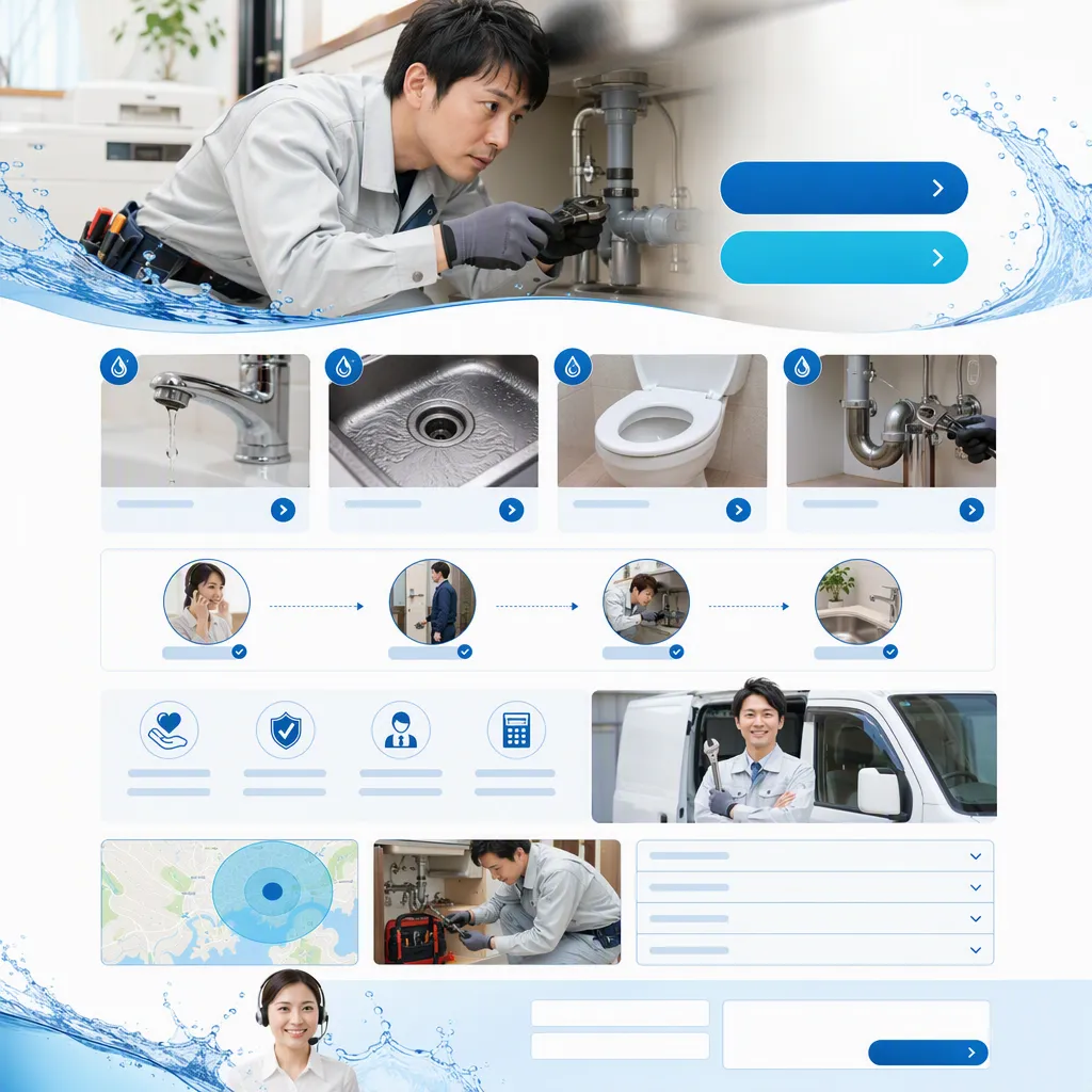 水道工事LP＝問い合わせ・集客特化